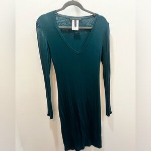 BCBGMaxAzria Teal/Blue/Green Midi Dress Size M